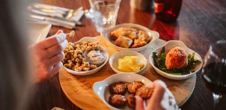 A table of food