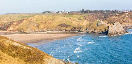 Three cliffs bay