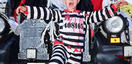Boy in a Halloween costume.