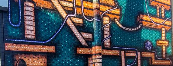 Kitty Castle Art Mural