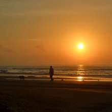 Morning Walk at Crystal Beach