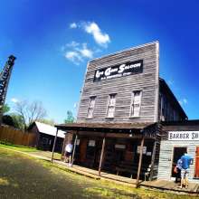 Front exterior of the Spindletop Saloon