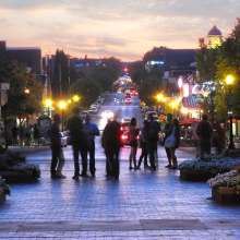 Looking down Kirkwood Ave.