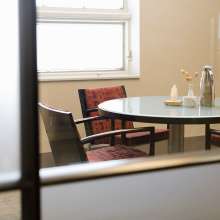 meeting table setting