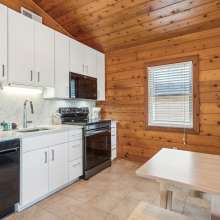Kitchen in a cottage at James Island County Park