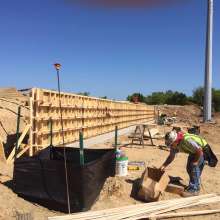 CCPRC Skatepark - 4.26.16 Retaining Wall Formwork