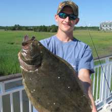 Cole Scroggs with 21” 3lb 13oz Flounder