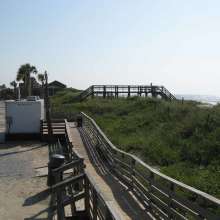 Erosion at Folly Beach County Park