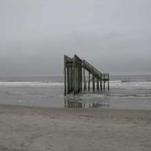 Erosion at Folly Beach County Park