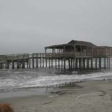 Erosion at Folly Beach County Park
