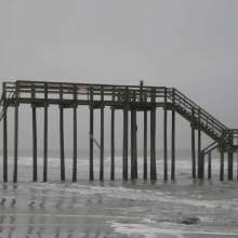 Erosion at Folly Beach County Park