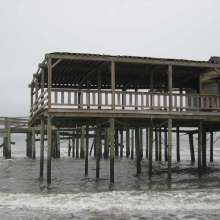 Erosion at Folly Beach County Park