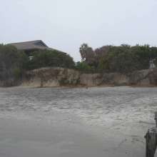 Erosion at Folly Beach County Park