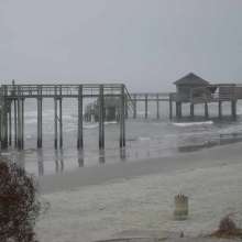 Erosion at Folly Beach County Park