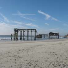 Erosion at Folly Beach County Park