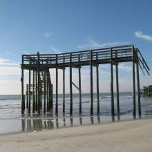 Erosion at Folly Beach County Park