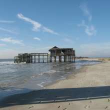 Erosion at Folly Beach County Park