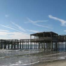 Erosion at Folly Beach County Park