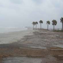 Erosion at Folly Beach County Park