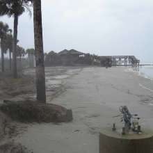 Erosion at Folly Beach County Park