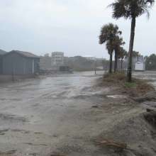 Erosion at Folly Beach County Park