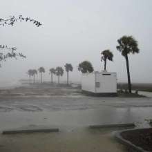 Erosion at Folly Beach County Park