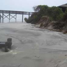 Erosion at Folly Beach County Park