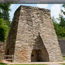 Iron furnace at Pine Grove Furnace State Park.
