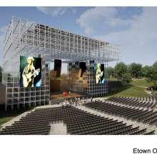 This image is a rendering of the side view the outdoor venue in Elizabethtown, Ky.