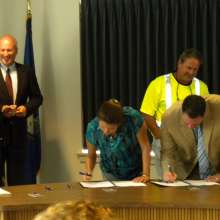 Signing the CPP agreement
