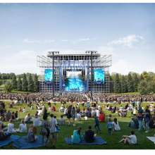 Rendering of the Outdoor Music Venue