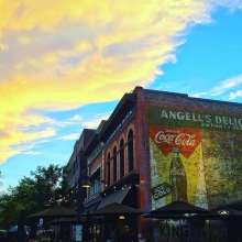 Sunset over CooperSmith's Ghost Sign