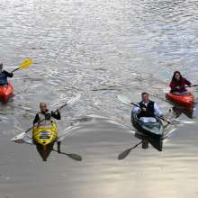 Kayaking on the River