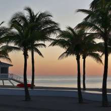 Fort Lauderdale beach at sunrise