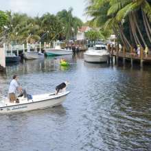 Kayaking along Fort Lauderdale's canals