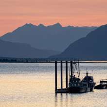 Sunset from the cannery