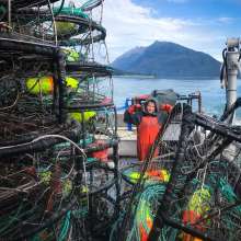 Tyson age 9 gets a taste of the deck hand life in Haines Alaska