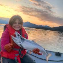 7 Year Old Lillee Subsistence Fishing