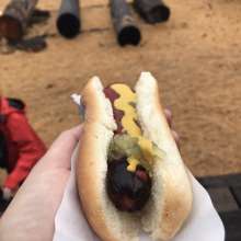 Fair grub at the chainsaw competition