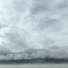 Foggy river coming into Haines