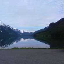 A nice calm day at the Chilkoot lake