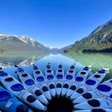 Kayaks on Chilkoot Lake