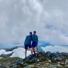 Hiking above the clouds. Ripinski Summit