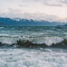 winter waves haines, AK