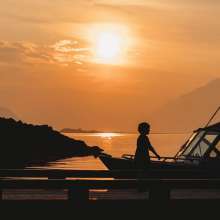 Evening boating