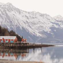 Haines cannery in winter