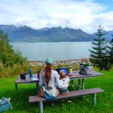 A very scenic picnic at Portage Cove.