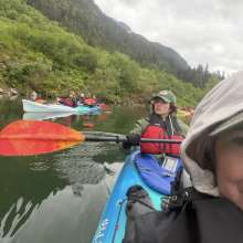 kayaking on Chilkoot Lake