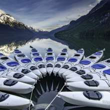 Kayaks at Chilkoot Lake