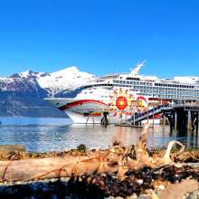 Tour ship docked